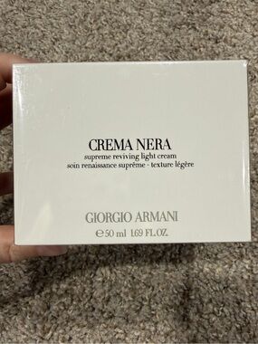 Giorgio Armani LARGE Crema Nera Supreme Light Reviving Cream 50 ml New Sealed